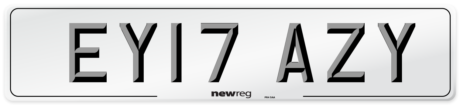 EY17 AZY Number Plate from New Reg